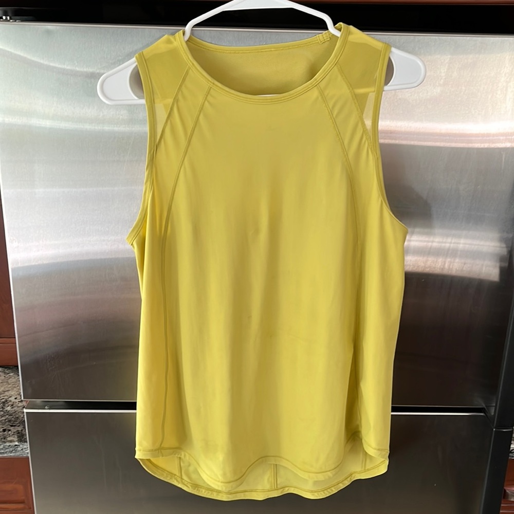 Yellow Lightweight Lululemon Tank